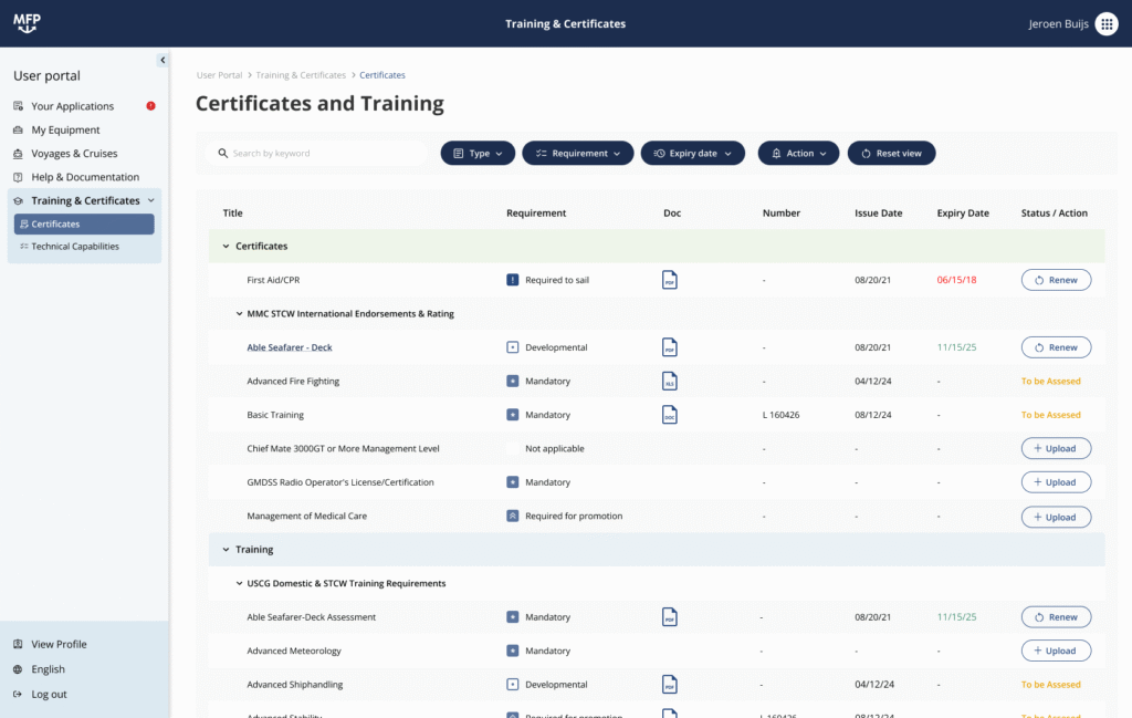Portal_Training_Certificates