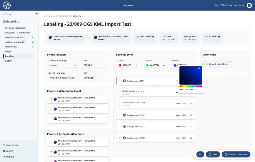 Onboarding - Labeling