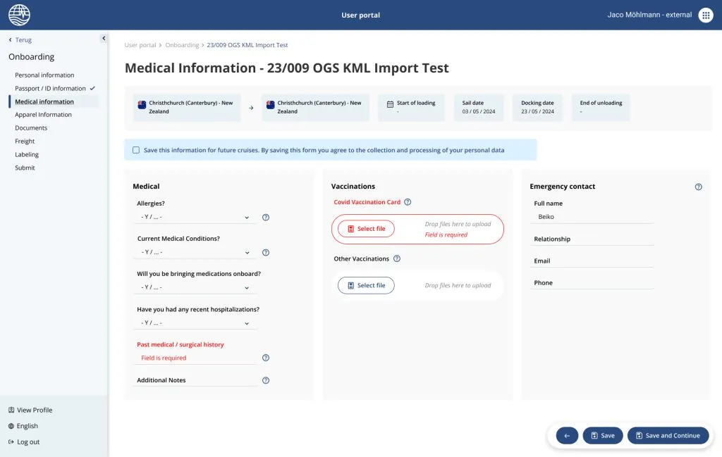 Onboarding - Medical