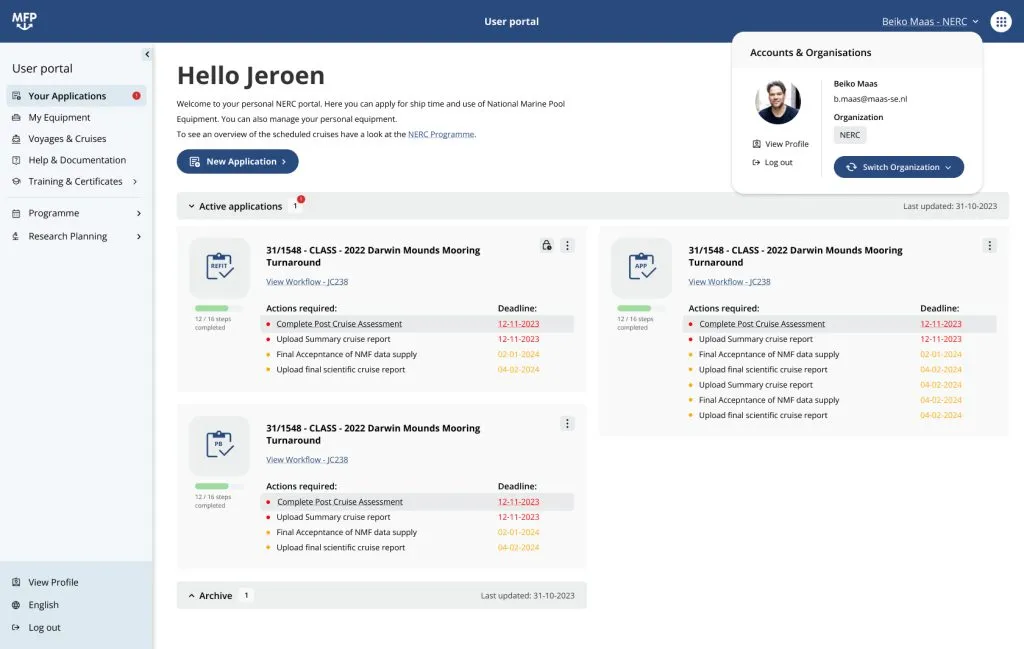 User Portal - MFP