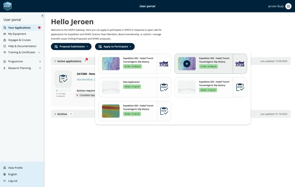 User Portal - IODP3(1)